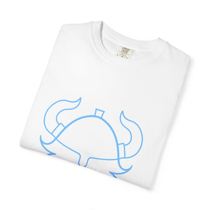Viking-Inspired Garment-Dyed T-Shirt, Casual Wear, Adventure Apparel, Gift for Men and Women, Unique Graphic Tee, Perfect for Festivals