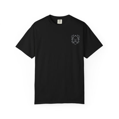 Viking Warrior Crest Tee – Valhalla Awaits Edition