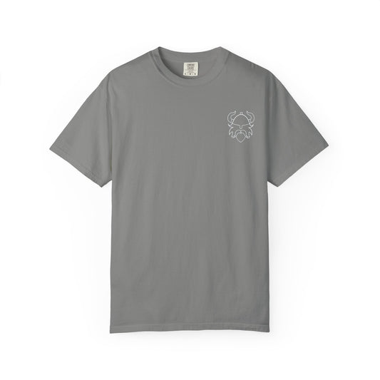 Viking Warrior Crest Tee – Valhalla Awaits Edition