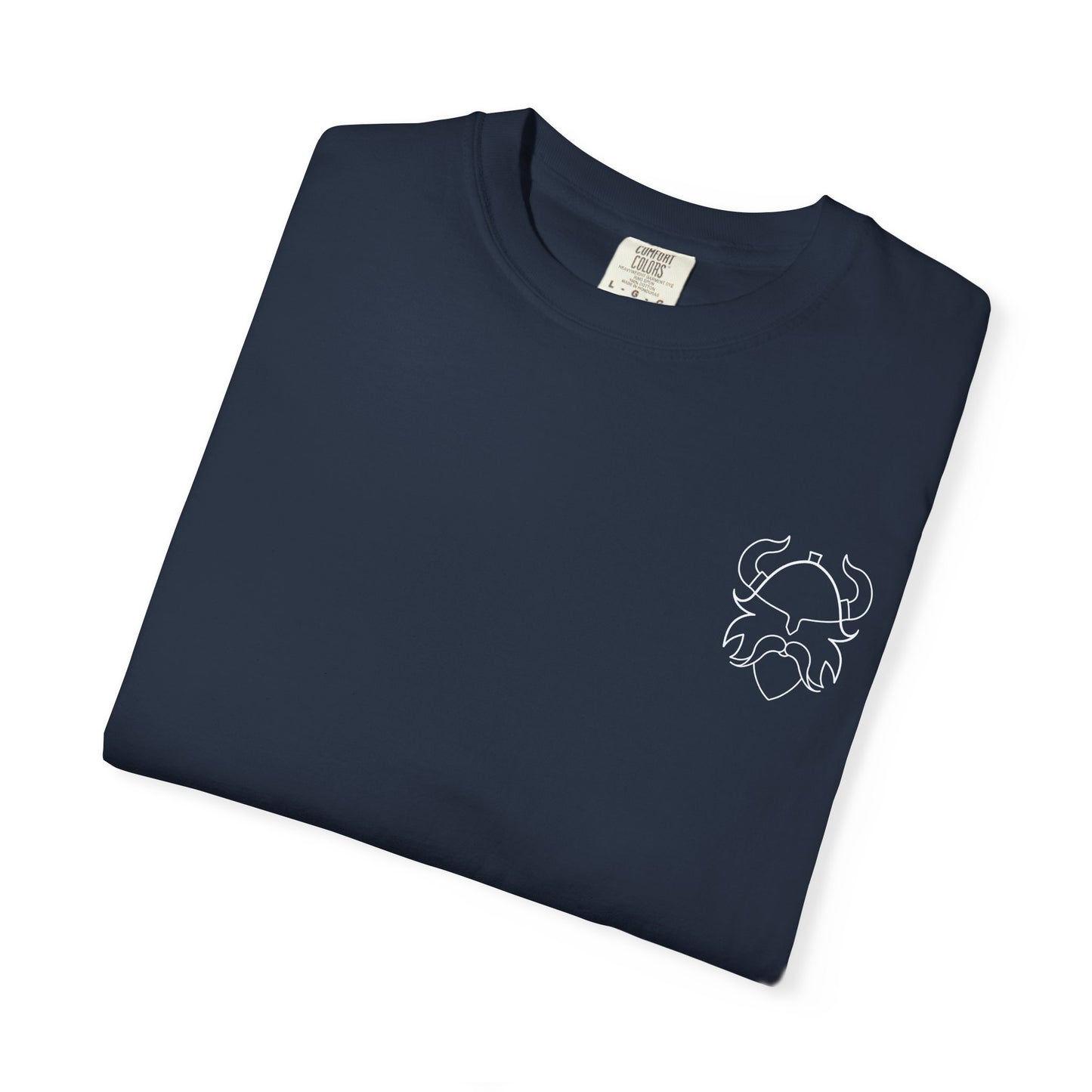 Viking Warrior Crest Tee – Valhalla Awaits Edition