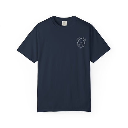 Viking Warrior Crest Tee – Valhalla Awaits Edition