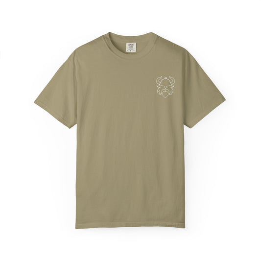 Viking Warrior Crest Tee – Valhalla Awaits Edition