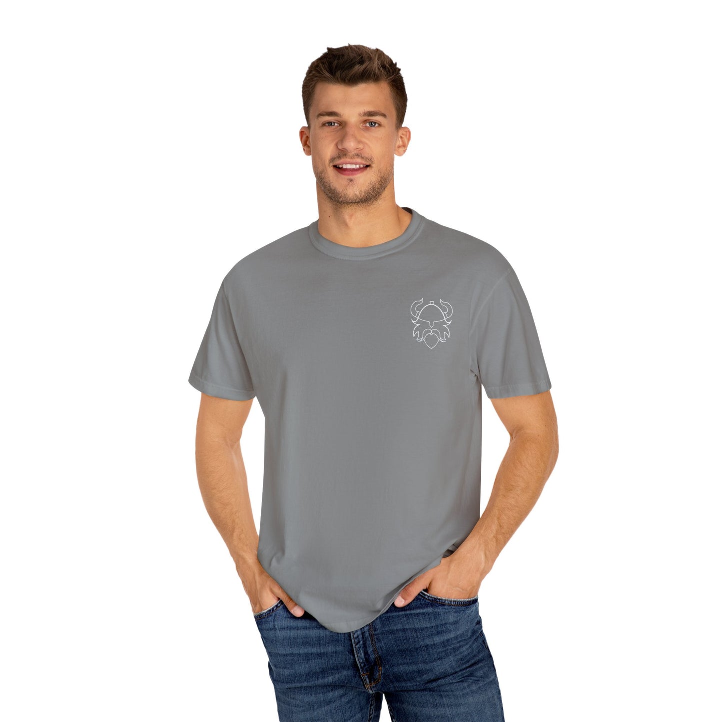 Viking Warrior Crest Tee – Valhalla Awaits Edition